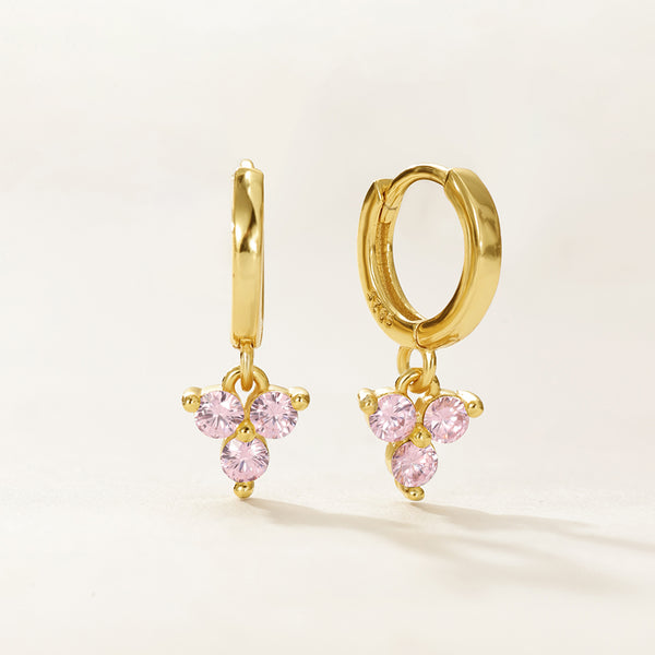 VFE0284 Birthstone Trio Hoop Earrings