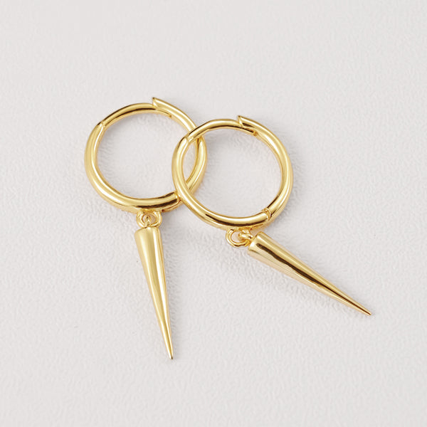 FE2106 925 Sterling Silver Hot Sale Rivet Conical Drop Earrings