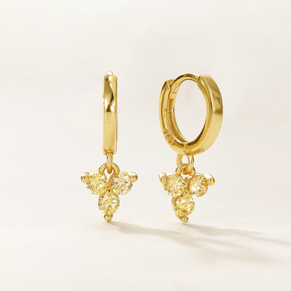 VFE0284 Birthstone Trio Hoop Earrings