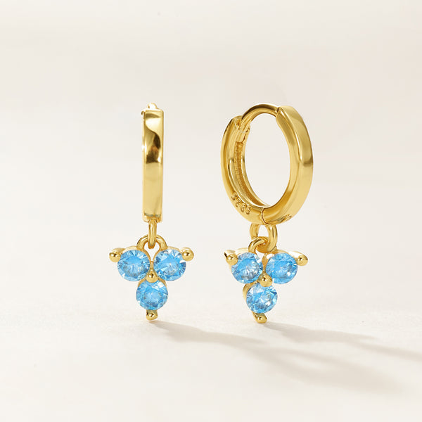 VFE0284 Birthstone Trio Hoop Earrings