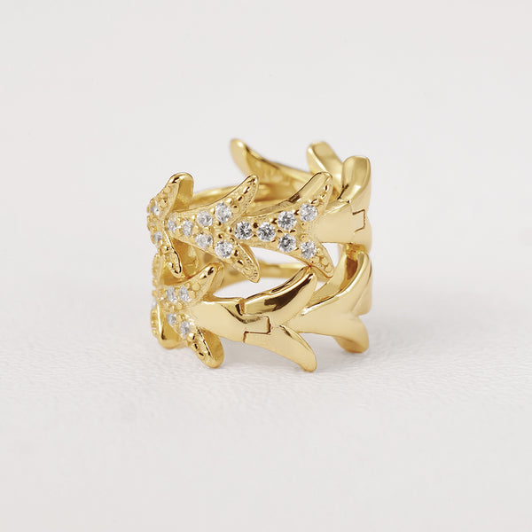 FE2183 925 Sterling Silver Pave CZ Leaf Hoop Earrings