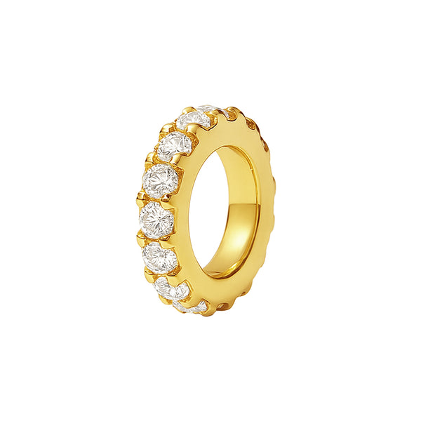 VFD0707 Cricle Charm With CZ