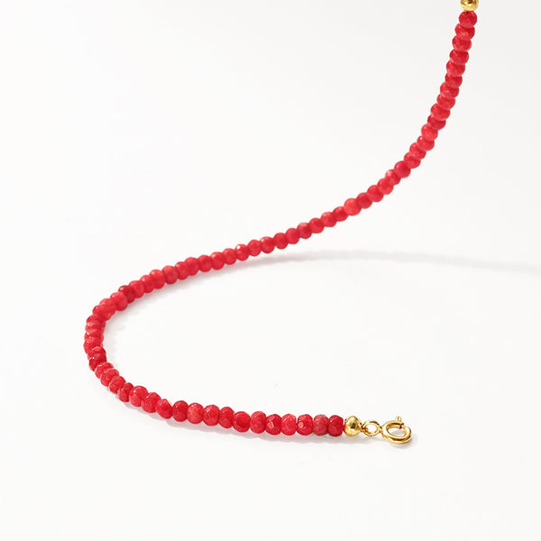 PB0161 925 Sterling Silver Charm Beaded Bracelet