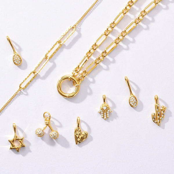 VFD0256 Dainty Spoon Necklace Charm Pendant