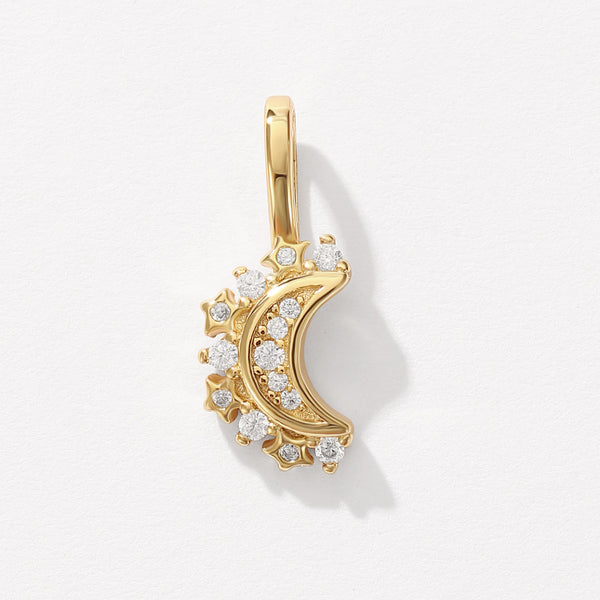 VFD0828 Crescent CZ Charm