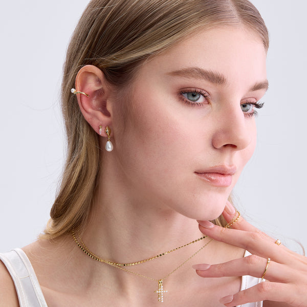 VFE1095 Kite Cut Stud Earrings