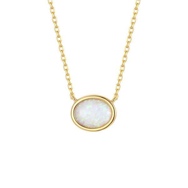 VFX1303 Oval Pendant Necklace