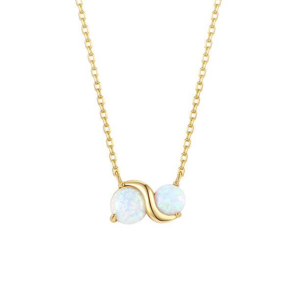 VFX1327 Endless Infinity Opal Necklace