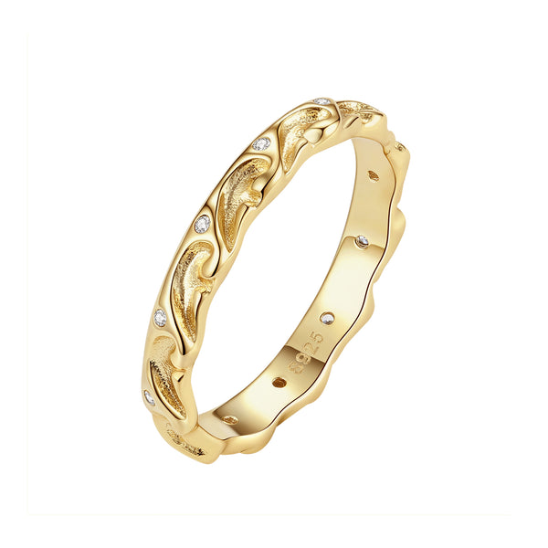 VFJ0864 Wave Finger Ring