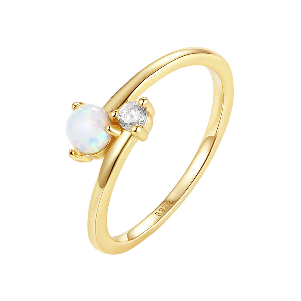 VFJ1322 Toi et Moi Stacking Ring