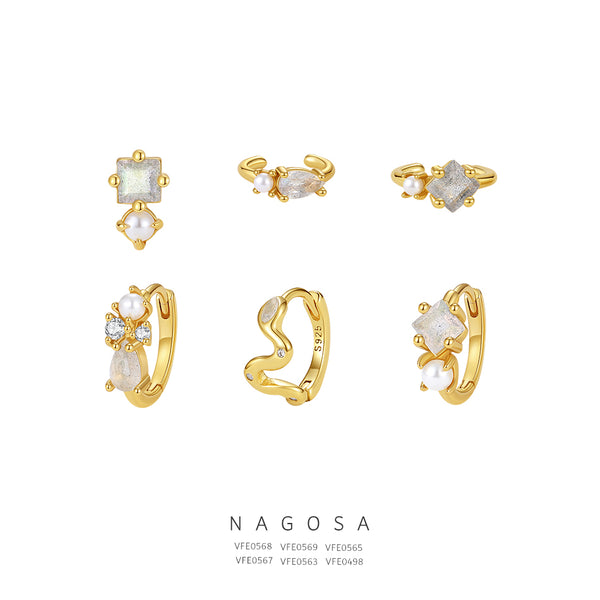 Gemstone Moonstone Earrings