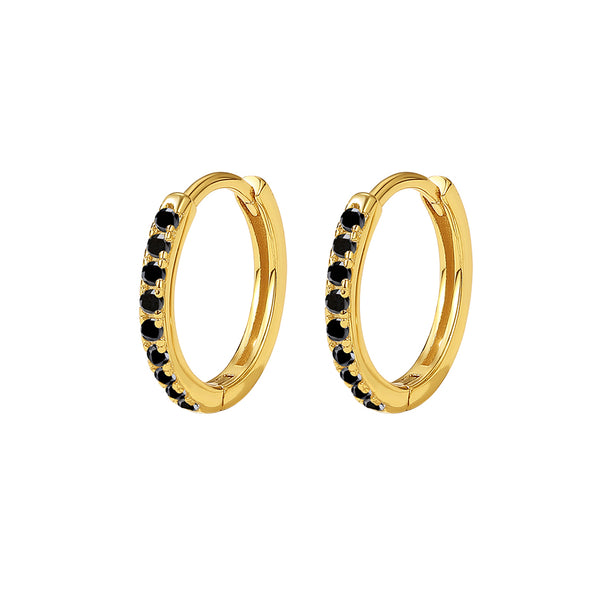 FE0038 Classic Claw Setting Cubic Zirconia Huggies