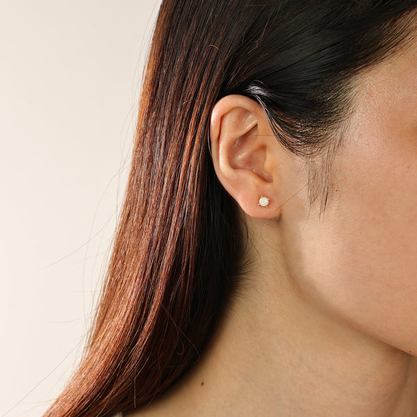 FE2043 Turquoise Claw Set Stud Earrings