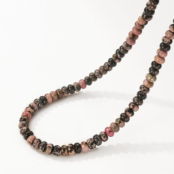 PN0196 925 Sterling Silver Handmade Charm Beaded Necklace