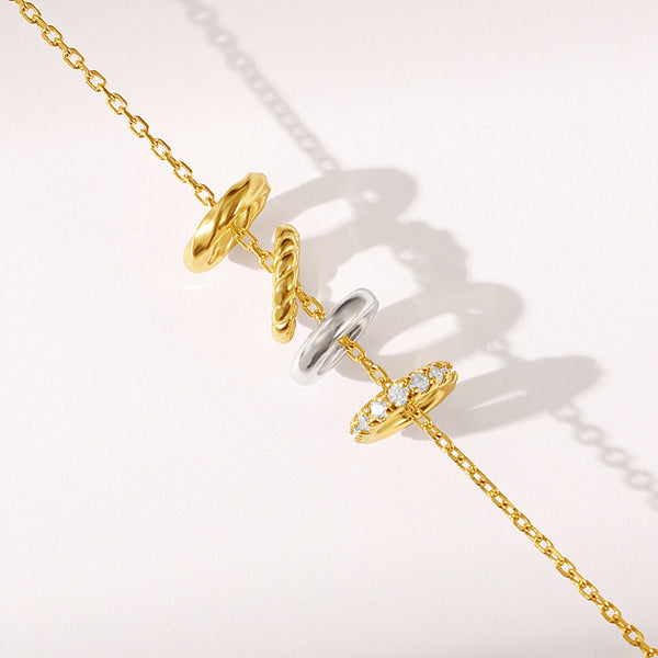 VFD0707 Cricle Charm With CZ