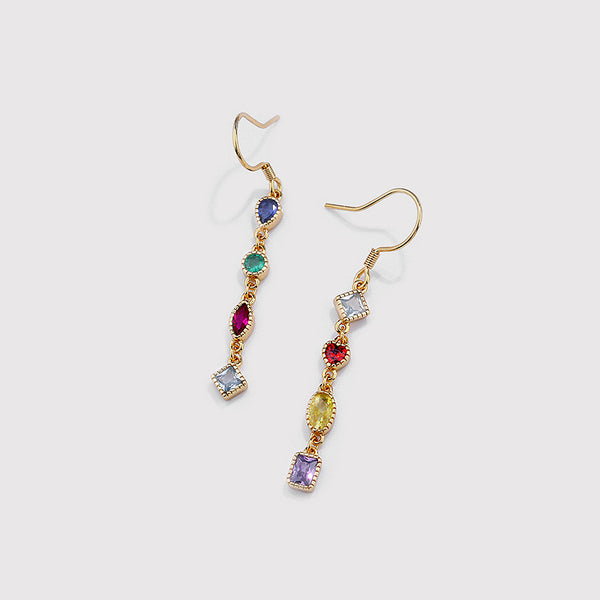 FE2476 925 Sterling Silver CZ Stone Stud Earrings