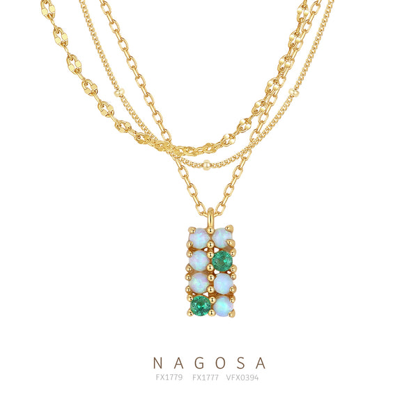 Layered Stacked Chain Necklace