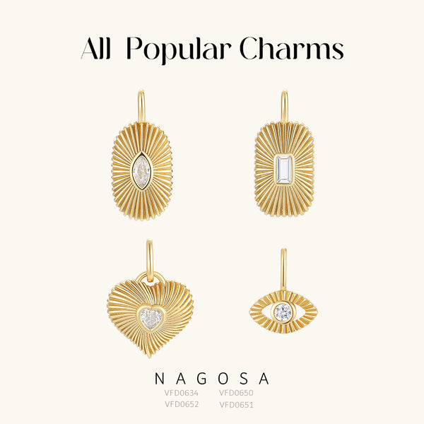 Texture Necklace Charm