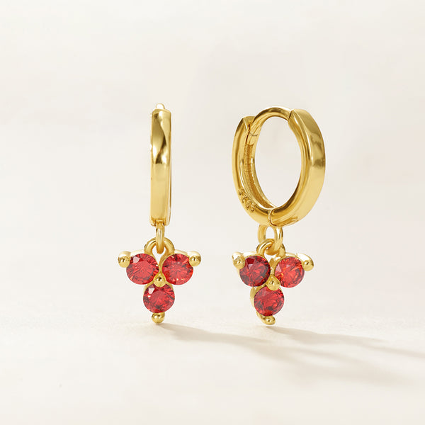 VFE0284 Birthstone Trio Hoop Earrings