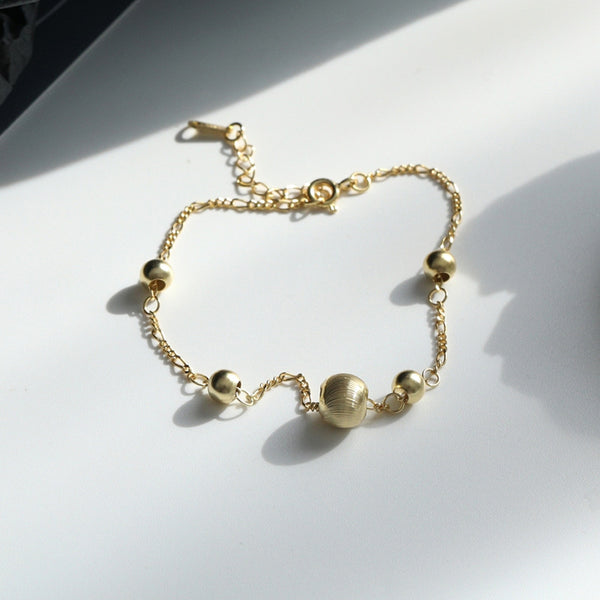 FS0376 925 Sterling Silver Classic Bead Bracelet