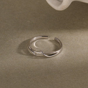 FJ0854 925 Sterling Silver Enlace Ring