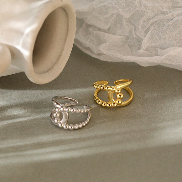 FJ0983 925 Sterling Silver Cutout Cross Ring