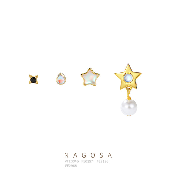 Moonstone Star Stud