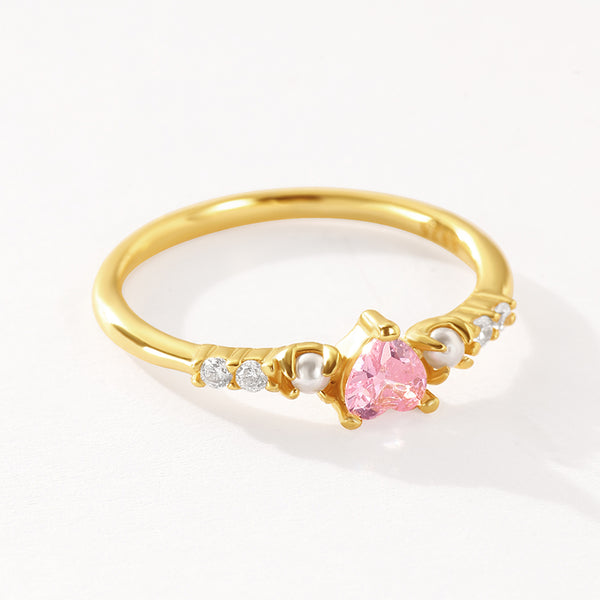 VFJ0559 Pink Heart Ring
