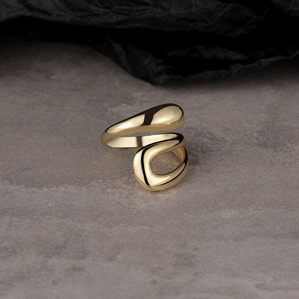 FJ0980 925 Sterling Silver Glossy Split Ring