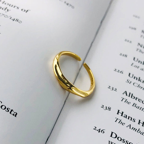 FJ1006 925 Sterling Silver Mobius Ring