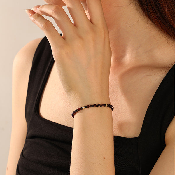 PB0052 925 Sterling Silver Crystal Bracelet