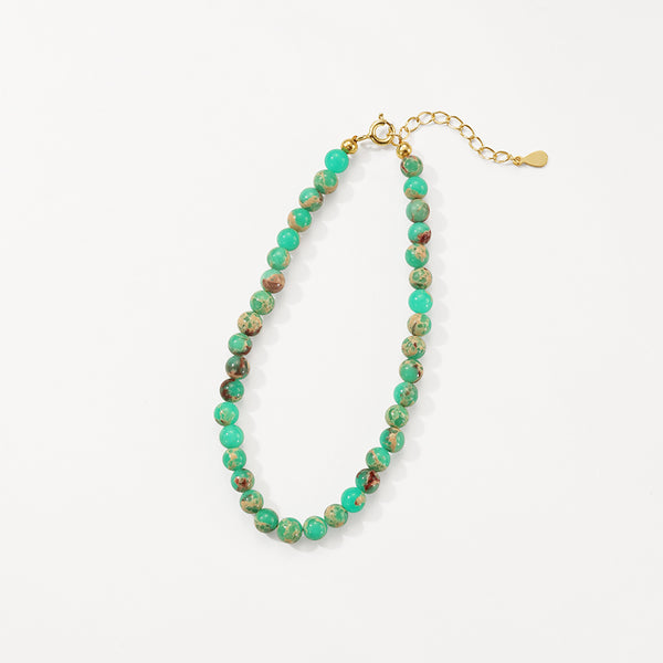PB0119 Green Charm Beaded Bracelets