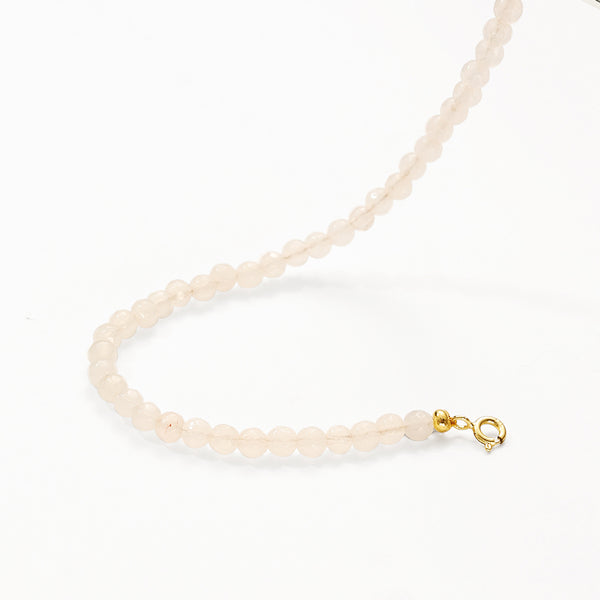 PB0122 Pink Crystal Charm Beaded Bracelets