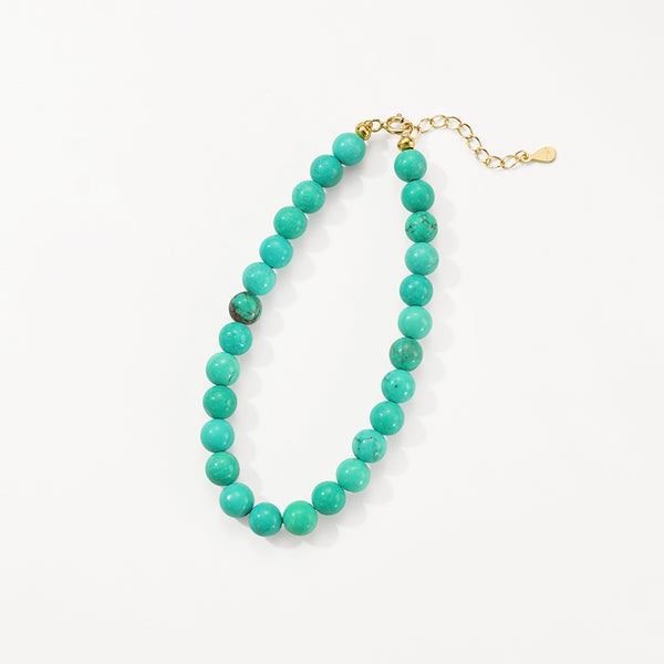 PB0117 Turquoise Charm Beaded Bracelets