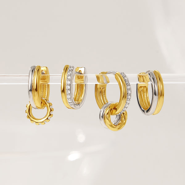 VFD0709 Twist Circle Necklace Charm