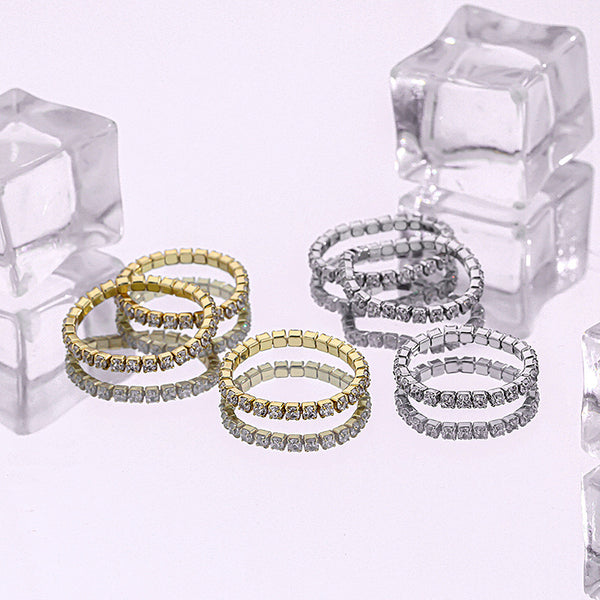 FJ0917 925 Sterling Silver Tennis Ring