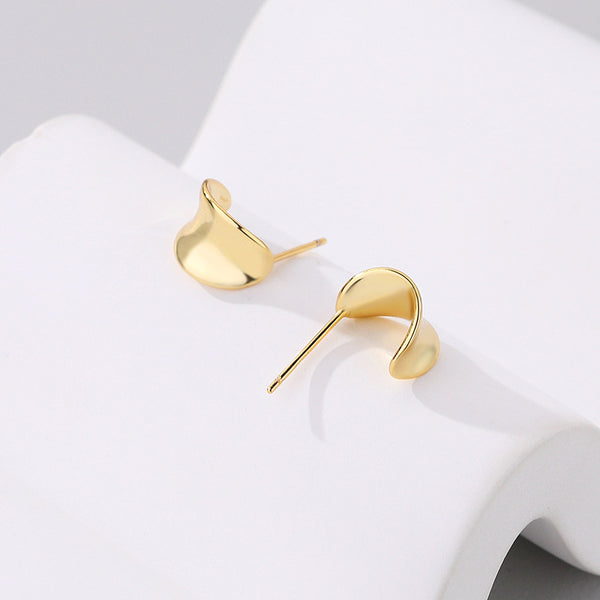 FE2574 925 Sterling Silver Dainty Bump Stud Earring