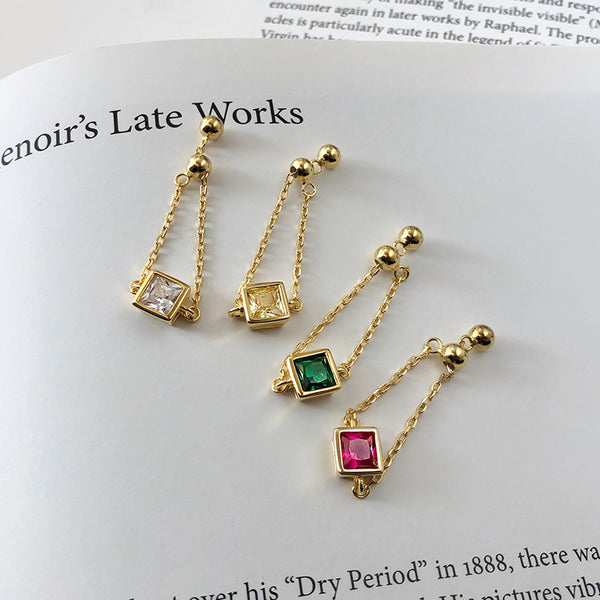 FJ0842 925 Sterling Silver Cubic Zirconia Chain Ring