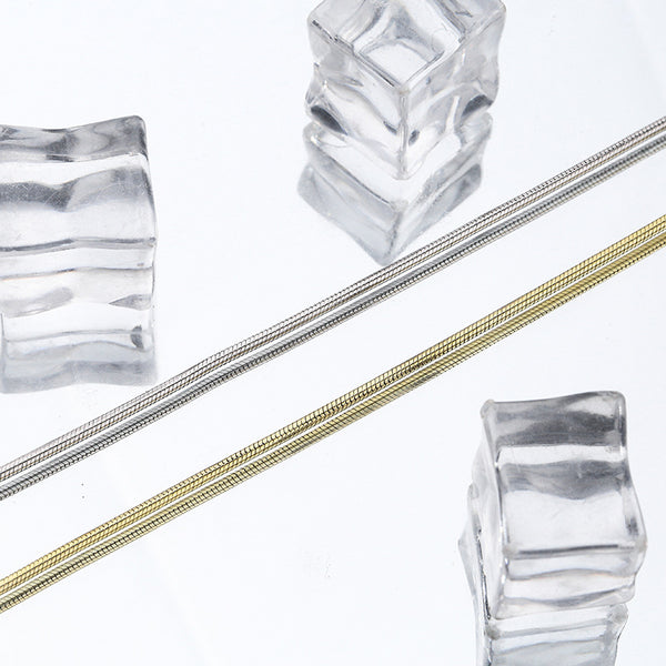 FS0371 925 Sterling Silver Simple Snake Bone Bracelet