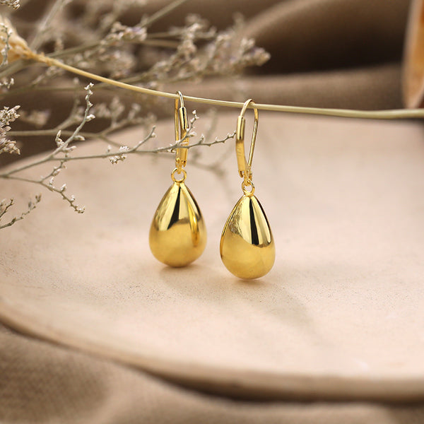 FE3068 925 Sterling Silver Tear Drop Dangle Earring