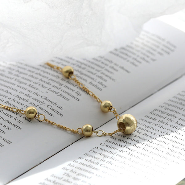 FS0376 925 Sterling Silver Classic Bead Bracelet