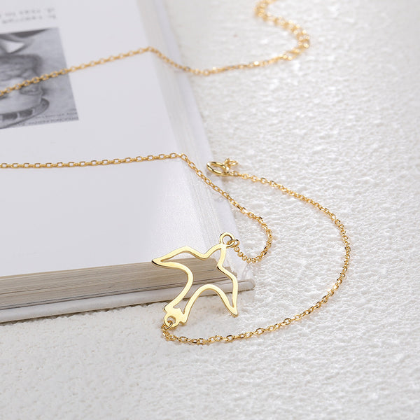 FX1174 925 Sterling Silver Swallow pendant Necklace