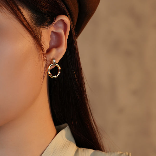 FE3062 925 Sterling Silver Heavy Frosted Earrings