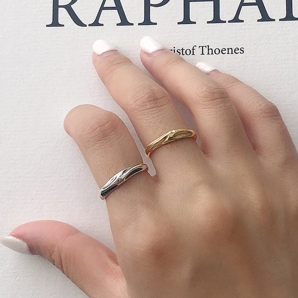 FJ1006 925 Sterling Silver Mobius Ring