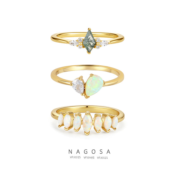 Marquise Pear Cut Band Ring