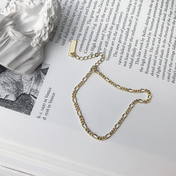 FS0356 925 Sterling Silver Fashion Versatile Chain Bracelet