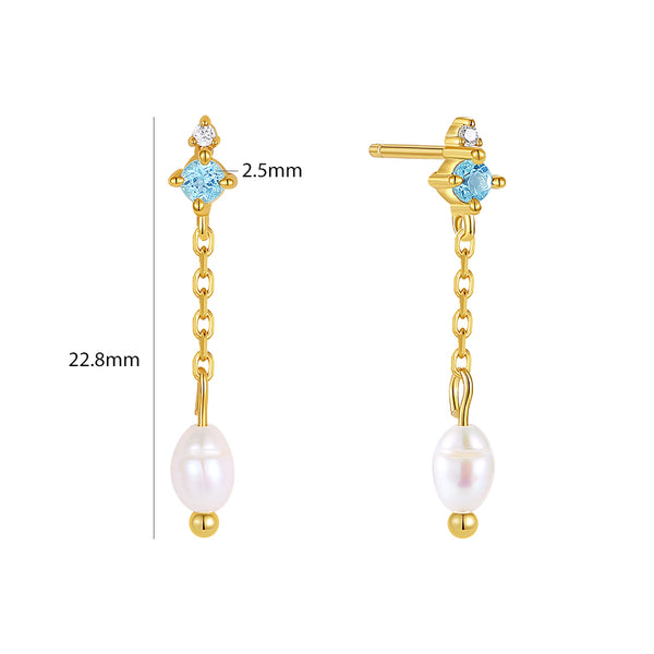 VFE0545 & VFX0546 Natural Stone Pearl Chain Jewelry Set