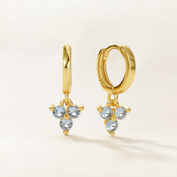 VFE0284 Birthstone Trio Hoop Earrings