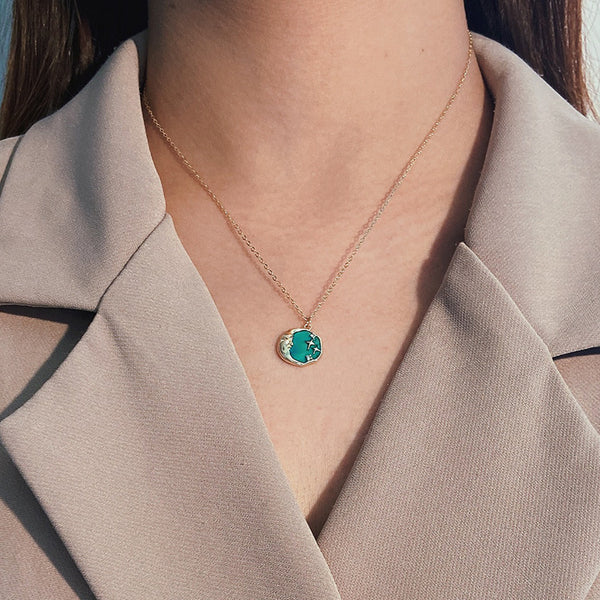 FX1027 925 Sterling Silver Irregular Star Pendant Necklaces