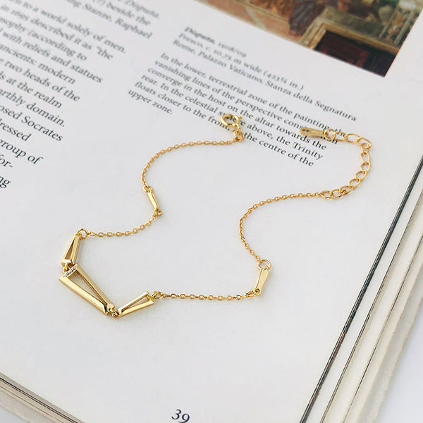 FS0334 925 Sterling Silve Geometric Creative Bracelet